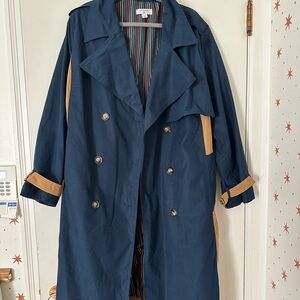 La Ligne x Target Blue and Tan Trench Coat